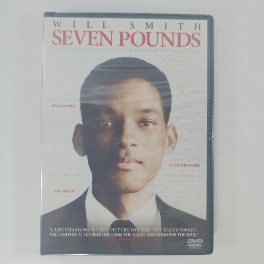 Seven Pounds DVD 2009 Widescreen Will Smith Drama New Sealed